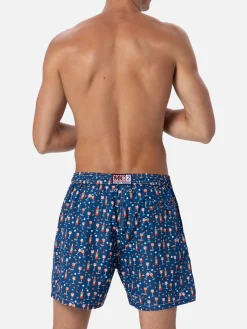 Herren-Badeshorts aus leichtem Stoff Lighting Micro Fantasy mit Aperol Spritz-Aufdruck | APEROL SONDEREDITION