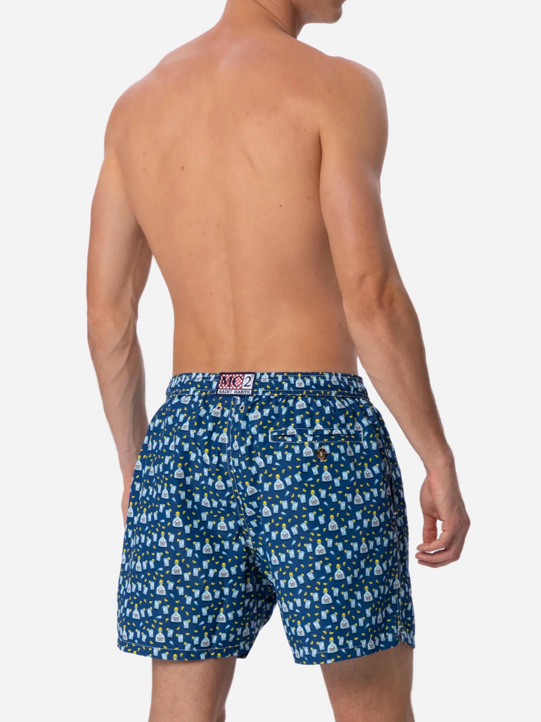 Herren-Badeshorts aus leichtem Stoff Lighting Micro Fantasy mit Tequila-Aufdruck