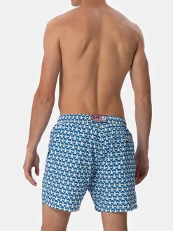 Herren-Badeshorts aus leichtem Stoff Lighting Micro Fantasy mit Krabbenprint