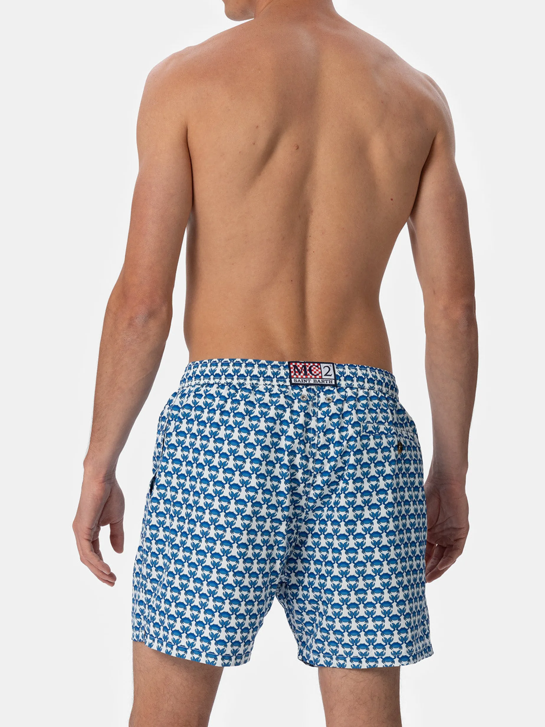 Herren-Badeshorts aus leichtem Stoff Lighting Micro Fantasy mit Krabbenprint