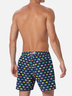 Herren-Badeshorts aus leichtem Stoff Lighting Micro Fantasy mit Clownfisch-Aufdruck