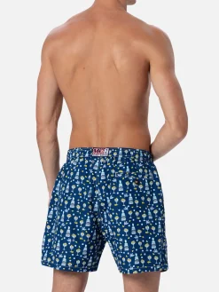 Herren-Badeshorts aus leichtem Stoff Lighting Micro Fantasy mit Gin Mare-Aufdruck | GIN MARE SONDEREDITION