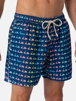 Herren-Badeshorts aus leichtem Stoff Lighting Micro Fantasy mit Vespa-Aufdruck | VESPA-SONDEREDITION