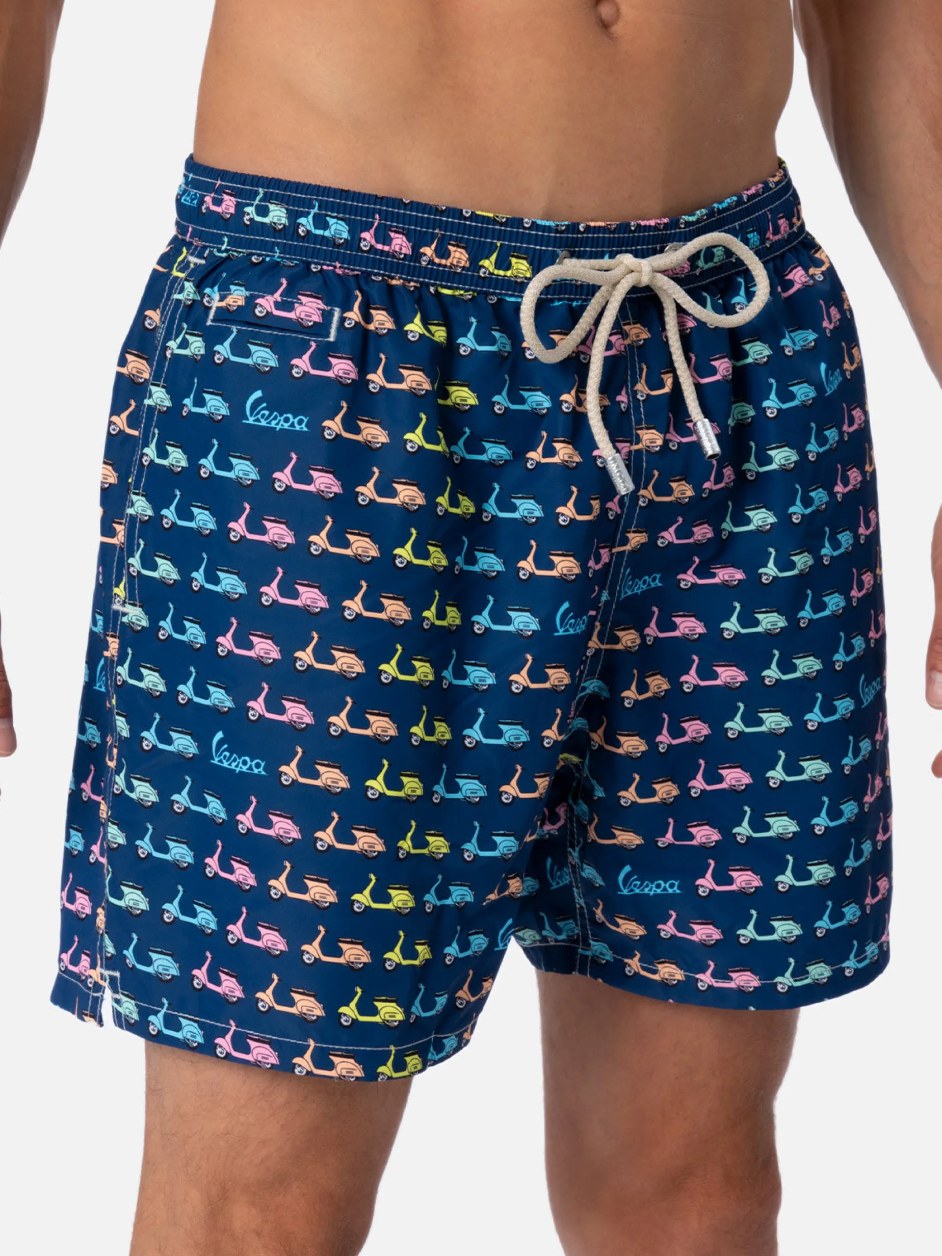 Herren-Badeshorts aus leichtem Stoff Lighting Micro Fantasy mit Vespa-Aufdruck | VESPA-SONDEREDITION