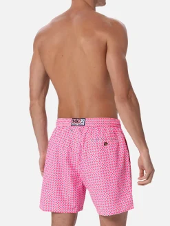Herren-Badeshorts aus leichtem Stoff Lighting Micro Fantasy mit Krawatten-Print