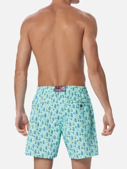 Herren-Badeshorts aus leichtem Stoff Lighting Micro Fantasy mit Gin-Tonic-Aufdruck
