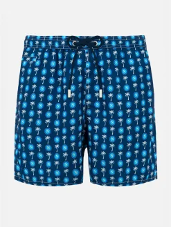 Herren-Badeshorts aus leichtem Stoff mit Napoli-Logo-Print | SSC NAPOLI SONDEREDITION