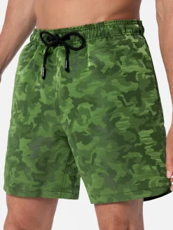 Herren-Badeshorts aus Ripstop-Stoff Harbor The Riviera mit Tarn-Jacquard-Print