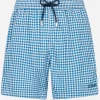Herren-Badeshorts aus Seersucker-Karomuster Patmos