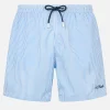 Herren-Badeshorts aus Seersucker mit Streifen Patmos
