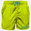 Herren-Badeshorts in Neongelb mit Tasche