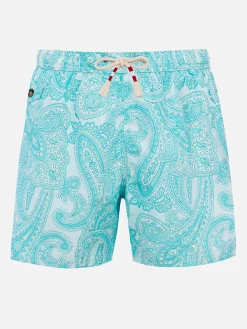 Herren-Badeshorts Lighting 70 aus leichtem Stoff mit Paisley-Print