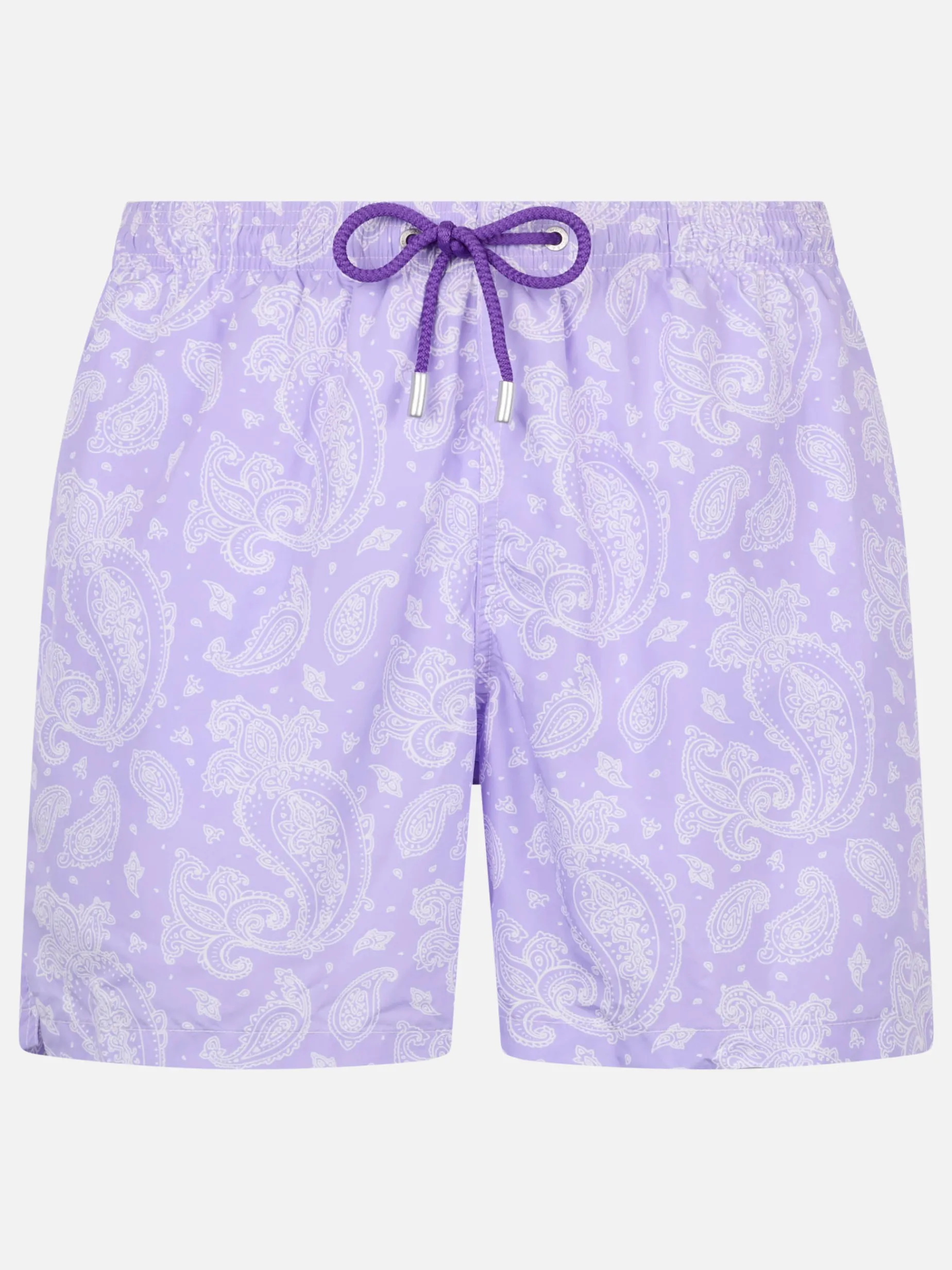 Herren-Badeshorts Lighting aus leichtem Stoff mit Paisley-Print