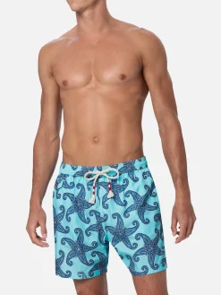 Herren-Badeshorts Lighting 70 aus leichtem Stoff mit Paisley-Print