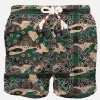 Herren-Badeshorts mit Camouflage-Bandanna-Print
