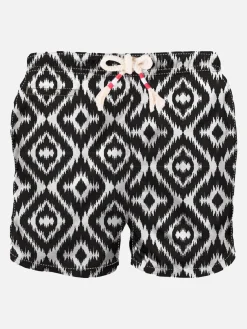 Herren-Badeshorts mit Ethno-Print