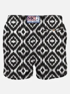 Herren-Badeshorts mit Ethno-Print