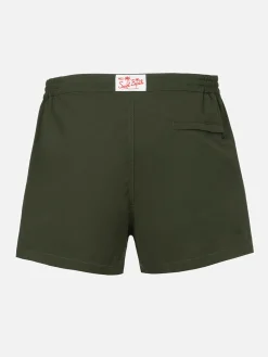 Herren-Badeshorts mit figurbetontem Schnitt in Militärgrün von Harrys