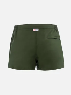 Herren-Badeshorts mit figurbetontem Schnitt in Militärgrün von Harrys