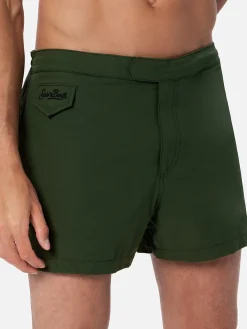 Herren-Badeshorts mit figurbetontem Schnitt in Militärgrün von Harrys