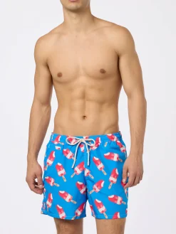 Herren-Badeshorts mit Fior di Fragola-Aufdruck | Algida® Sonderedition