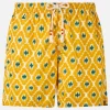 Herren-Badeshorts mit geometrischem Aufdruck