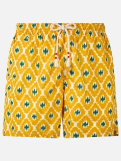 Herren-Badeshorts mit geometrischem Aufdruck