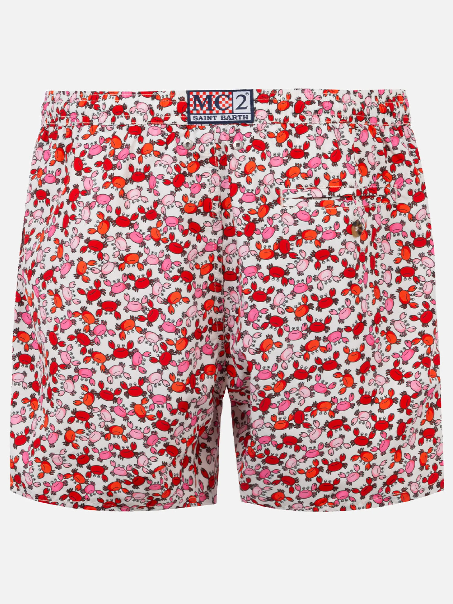 Herren-Badeshorts mit Krabben-Print