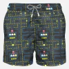 Herren-Badeshorts mit Pac-Man-Aufdruck