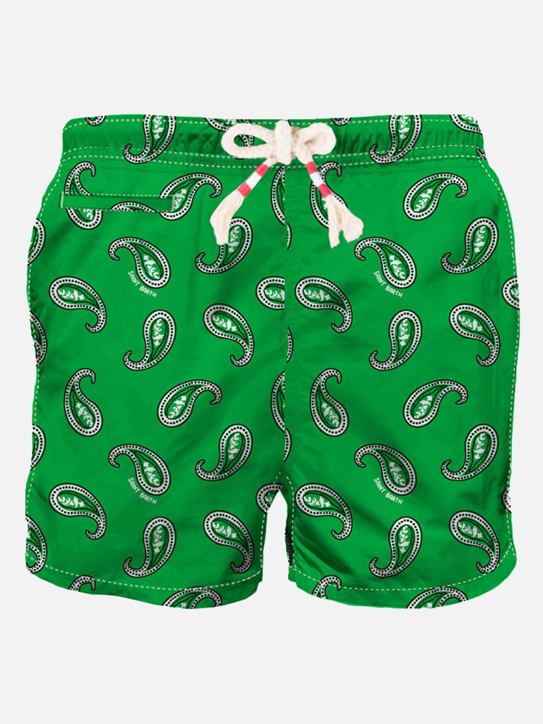 Herren-Badeshorts mit Paisley-Print