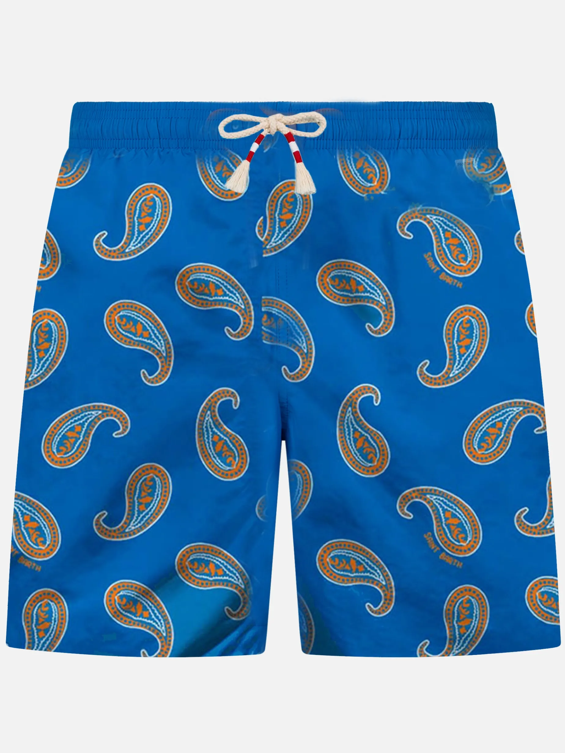 Herren-Badeshorts mit Paisley-Print
