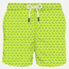 Herren-Badeshorts mit Quallen-Fluo-Print