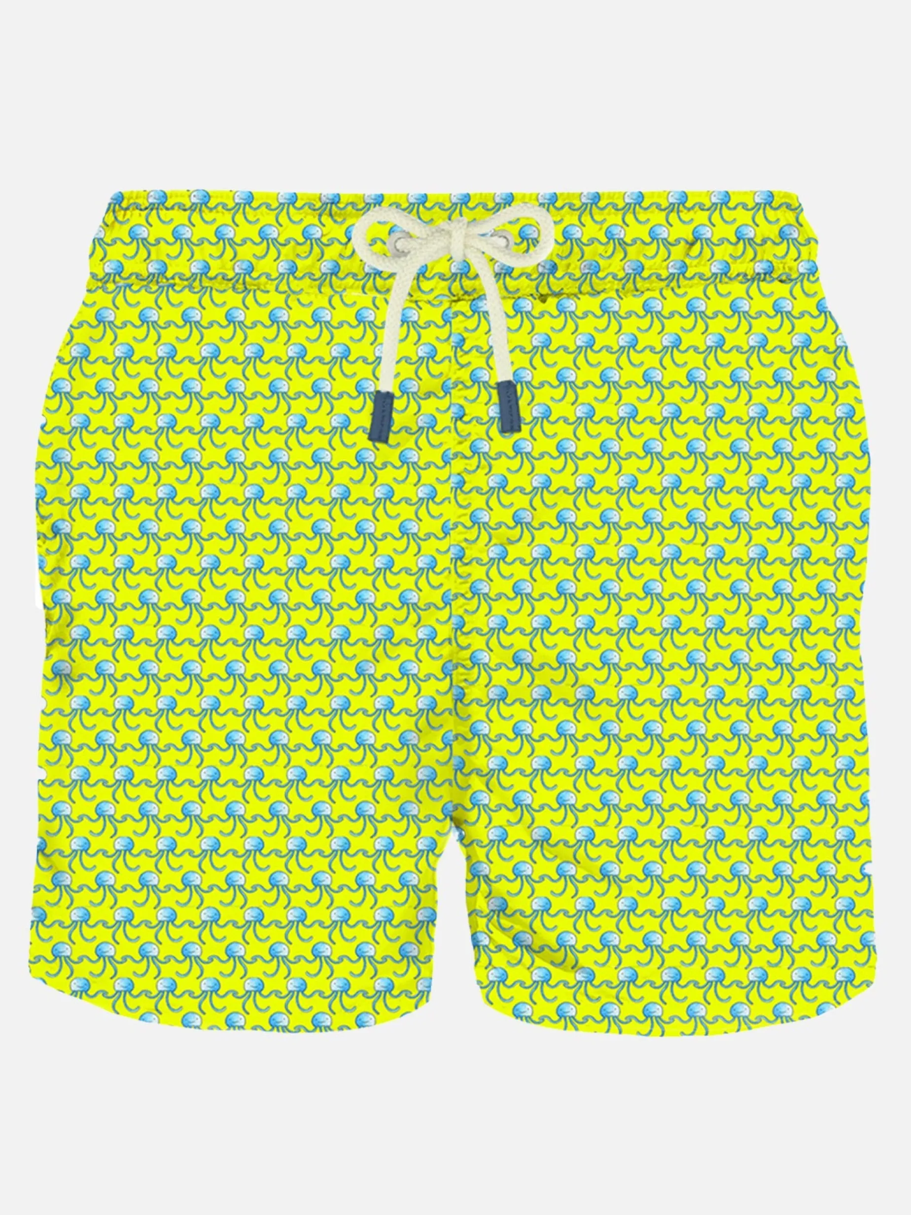 Herren-Badeshorts mit Quallen-Fluo-Print