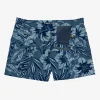 Herren-Badeshorts mit tropischem Aufdruck