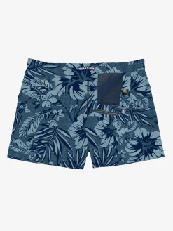 Herren-Badeshorts mit tropischem Aufdruck
