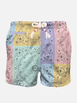 Herren-Bandana-Badeshorts