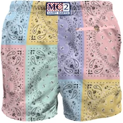 Herren-Bandana-Badeshorts