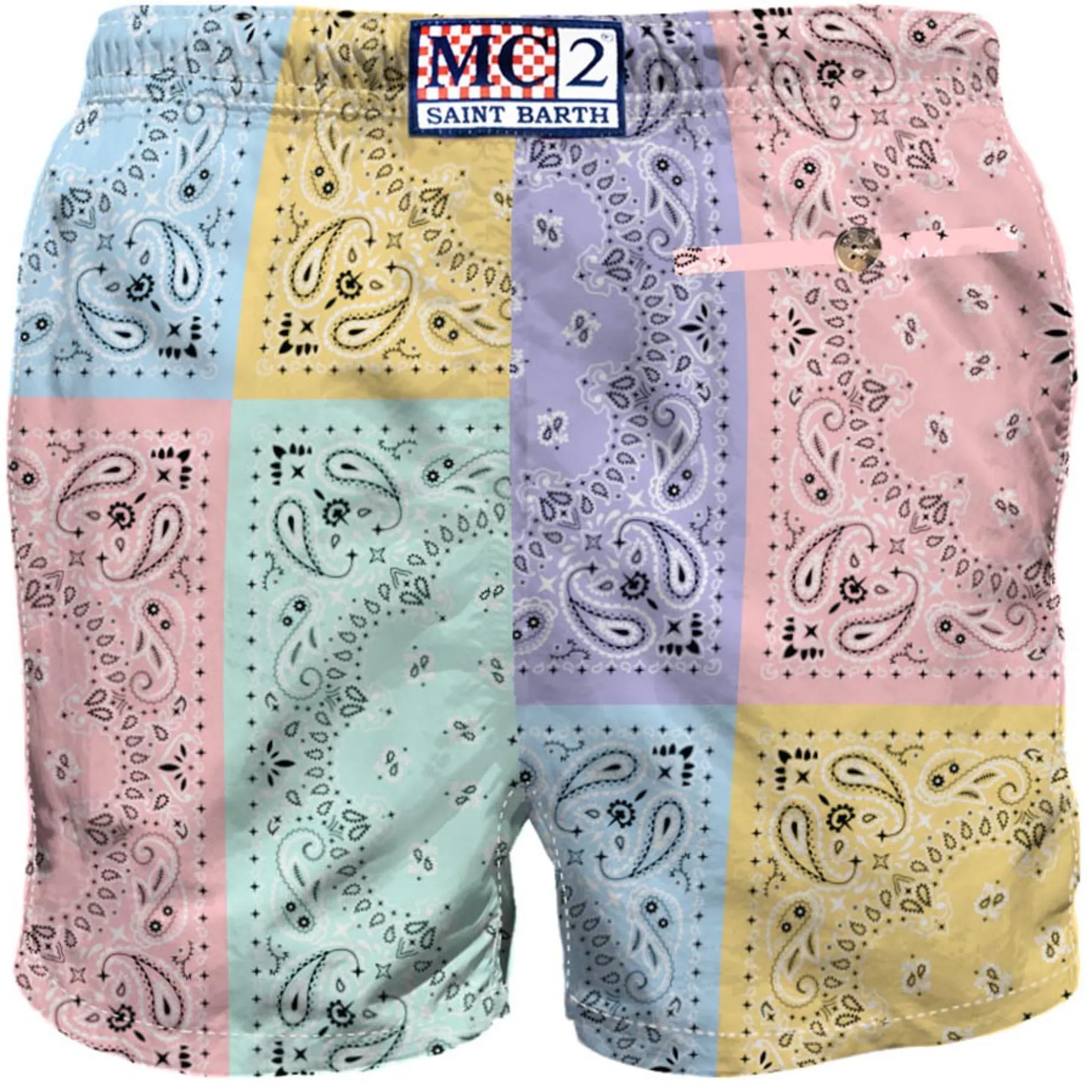 Herren-Bandana-Badeshorts