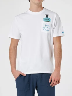 Herren-Baumwoll-T-Shirt Austin mit Portofino Gin-Stickerei | PORTOFINO DRY GIN SONDEREDITION
