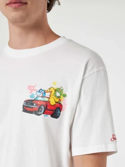 Herren-Baumwoll-T-Shirt mit platziertem Aufdruck „Cryptopuppets Good Fellas“ | CRYPTOPUPPET-SONDERAUSGABE