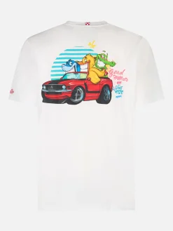 Herren-Baumwoll-T-Shirt mit platziertem Aufdruck „Cryptopuppets Good Fellas“ | CRYPTOPUPPET-SONDERAUSGABE
