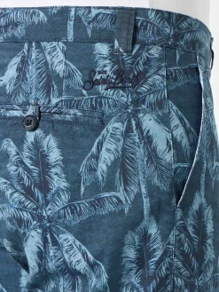 Herren-Bermuda aus Baumwolle mit Palmenprint