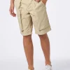 Herren-Bermuda in Beige mit Seitentaschen