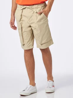 Herren-Bermuda in Beige mit Seitentaschen