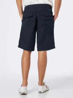 Herren-Bermuda in Blau mit Seitentaschen