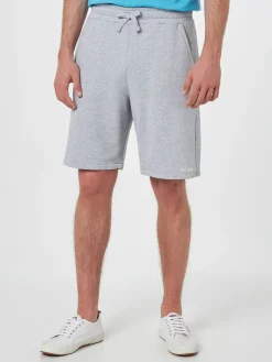 Herren-Bermudashorts aus grauem Melange-Baumwollfleece Randle