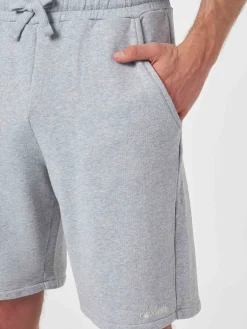 Herren-Bermudashorts aus grauem Melange-Baumwollfleece Randle