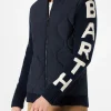 Herrenblaue wattierte Jacke