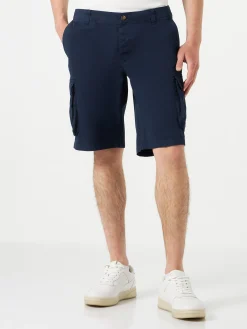 Herren-Cargoshorts aus blauer Baumwolle