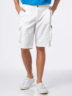 Herren-Cargoshorts aus weißer Baumwolle